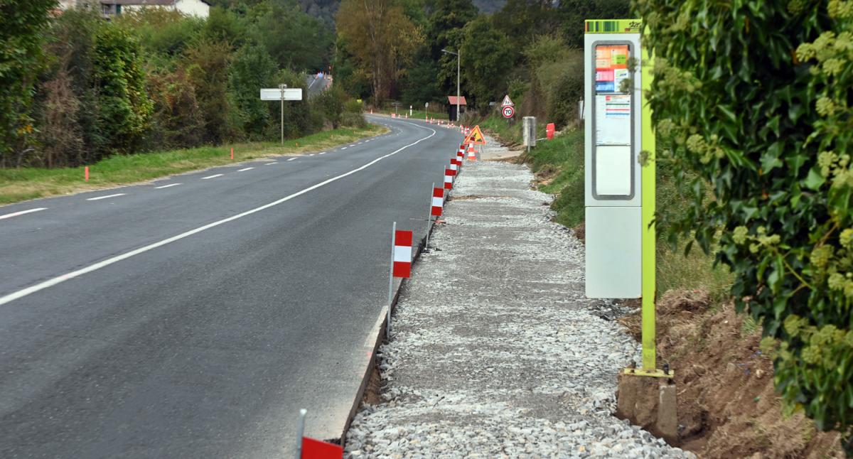 Création de pistes cyclables à St Victor