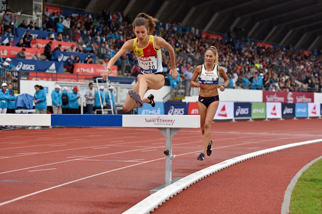 Photo du stade Henri-Lux, lors des championnats de France d'athlétisme en 2019.